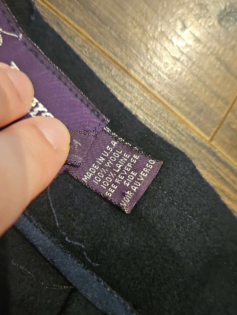 Ralph Lauren Purple Label Wool High Waisted Wide Leg Dress Pants Sz 10 - Picture 5 of 6